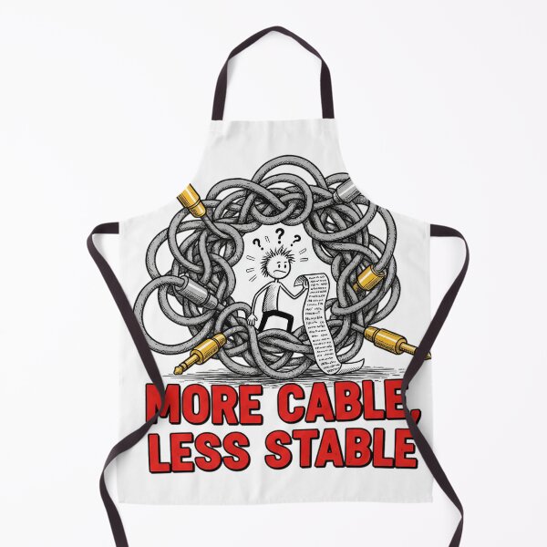 Item preview, More Cable Less Stable Funny Audio Engineer Musician designed and sold by JMDesignHub.