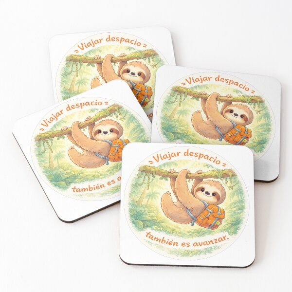 Item preview, Traveling Slowly Is Still Moving Forward | Cute Sloth Traveler Art designed and sold by Wander Vibes.