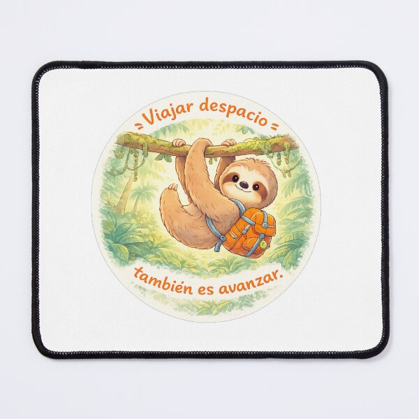 Item preview, Traveling Slowly Is Still Moving Forward | Cute Sloth Traveler Art designed and sold by Wander Vibes.