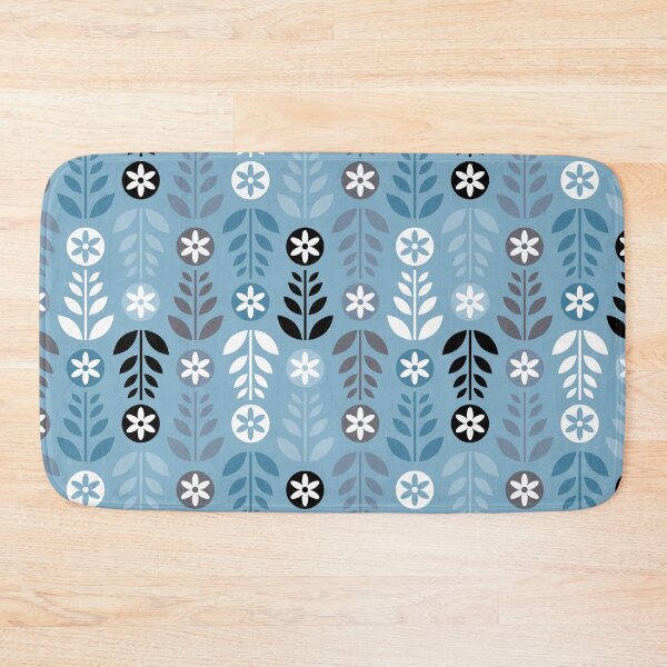 Item preview, Scandinavian Flowers Light Blue designed and sold by Pinkdeer Designs.