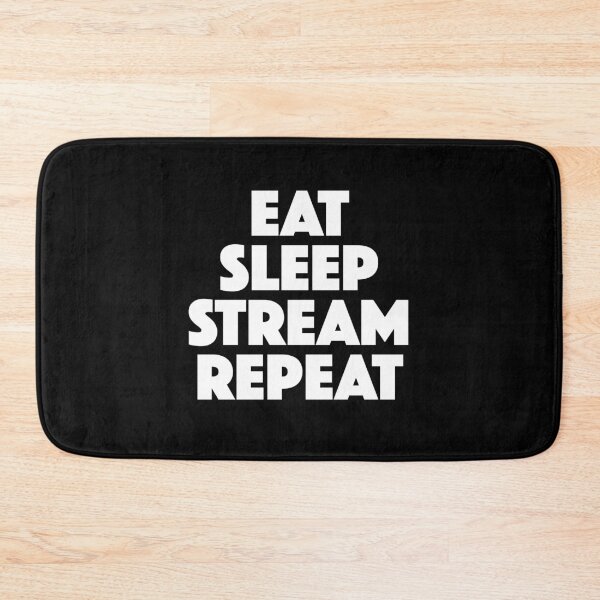 Item preview, Eat Sleep Stream Repeat — Stream Life Daily Routine (white) designed and sold by didijuca.