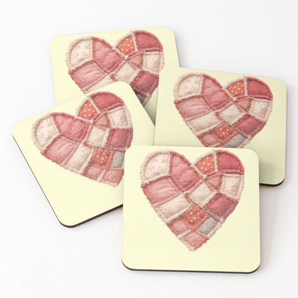 Item preview, Faux Patchwork Heart designed and sold by PrintHorizonD.