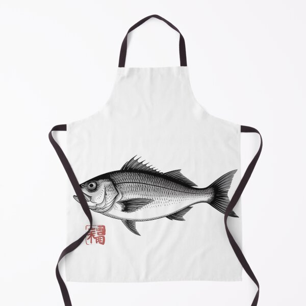 Item preview, Japanese Ukiyo-e Sea Bass Fish Art Angler Fisherman Design designed and sold by JMDesignHub.