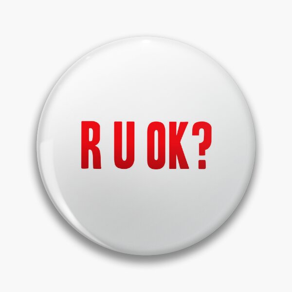 Item preview, R U Ok? In Red designed and sold by Memes N Lore .