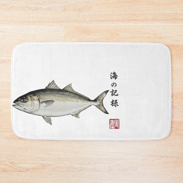 Item preview, Japanese Mackerel Fish Art Ukiyo-e Style Ocean Life Design designed and sold by JMDesignHub.