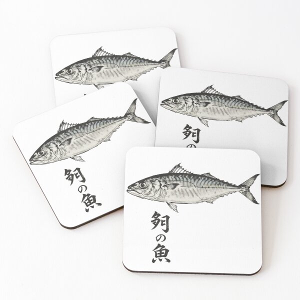Item preview, Saba Mackerel Fish Japanese Ink Art Traditional Design designed and sold by JMDesignHub.