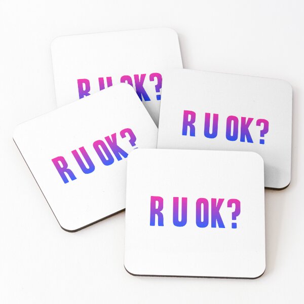 Item preview, R U Ok? In Pink and Blue designed and sold by Memes N Lore .