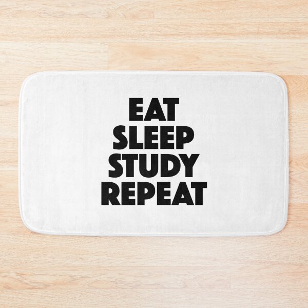 Item preview, Eat Sleep Study Repeat (black) designed and sold by didijuca.