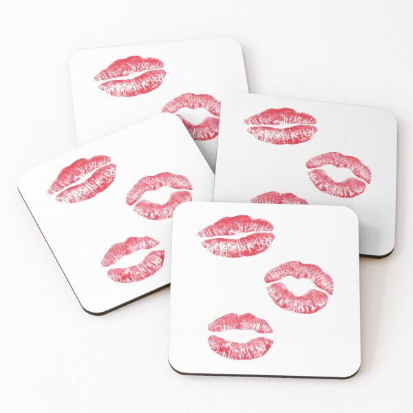 Item preview, Lips Kisses Smooches Pattern 1 - White designed and sold by Daniel Bevis Design.