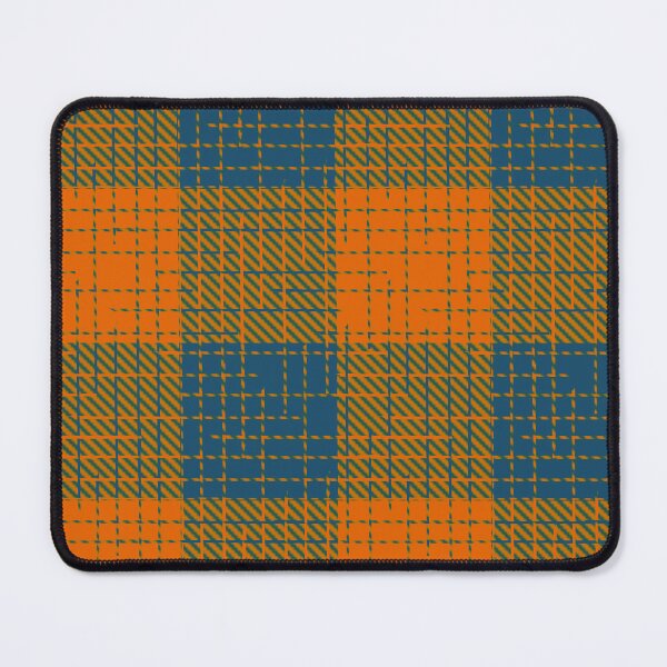 Item preview,  Orange and Blue Crosshatch Plaid Gingham Design  designed and sold by PatternTitan.