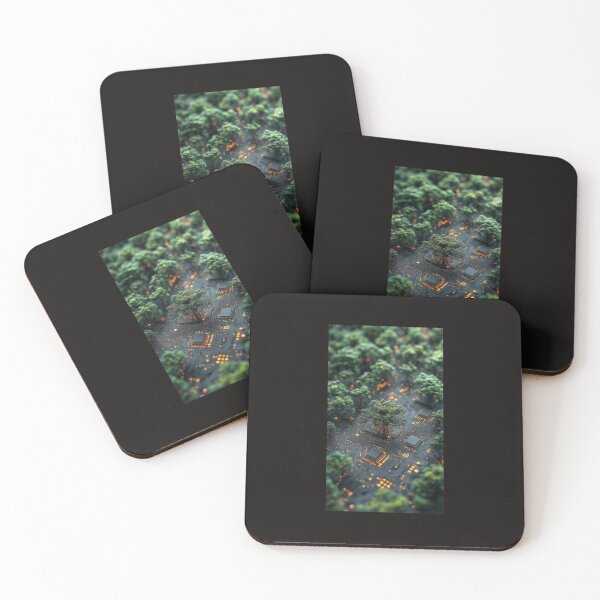 Item preview, Digital Nature Ecosystem Techno Forest Circuit Cybernetic Jungle Growth The Motherboard of Nature designed and sold by Aram92Designs.