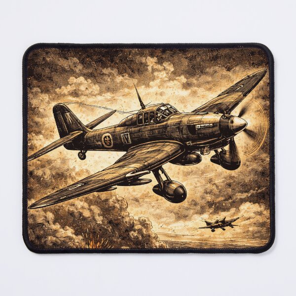 Item preview, Vintage Stuka WWII Dive Bomber Aircraft Art designed and sold by Retr0Tshirts.