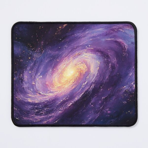 Item preview, A beautiful vibrant purple and yellow galaxy artwork designed and sold by NivyasArtistry.