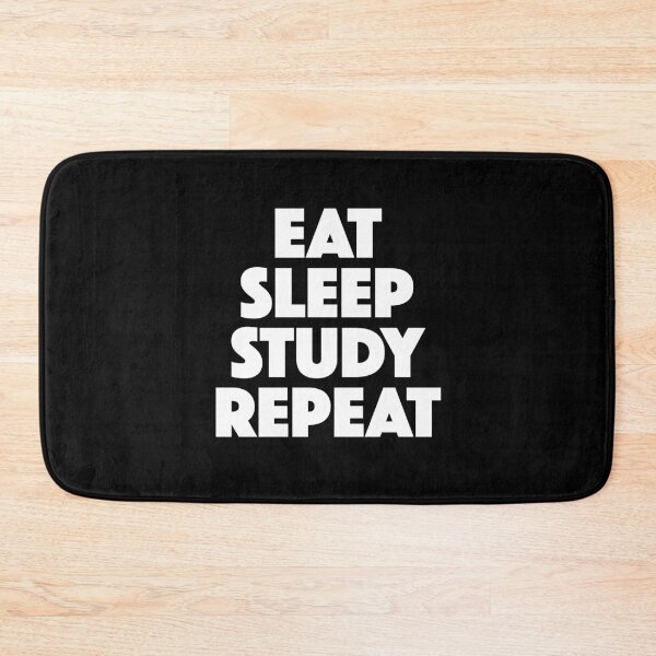 Item preview, Eat Sleep Study Repeat (white) designed and sold by didijuca.