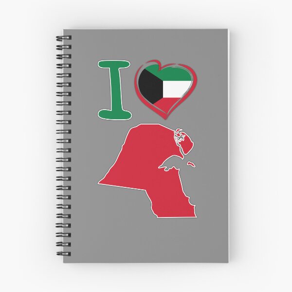 Item preview, I Love Kuwait - Patriotic Flag Heart & Map Silhouette Design designed and sold by mashmosh.