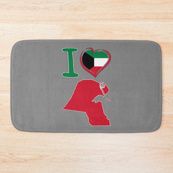 Item preview, I Love Kuwait - Patriotic Flag Heart & Map Silhouette Design designed and sold by mashmosh.