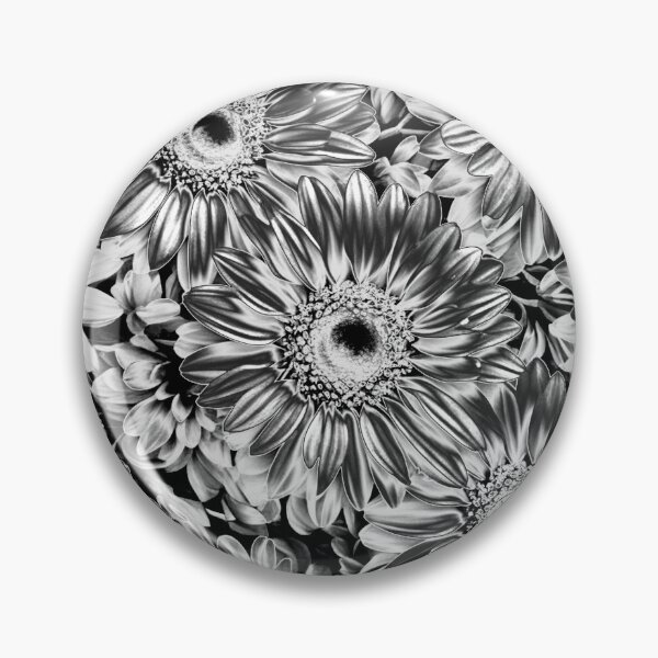 Item preview, Retro pretty metallic distressed silver  flowers designed and sold by hollycooper.