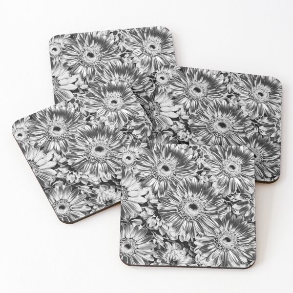 Item preview, Retro pretty metallic distressed silver  flowers designed and sold by hollycooper.