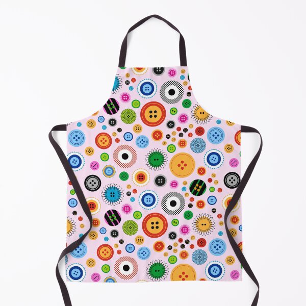 Item preview, Maximalist Button Madness on Light Pink designed and sold by Pinkdeer Designs.