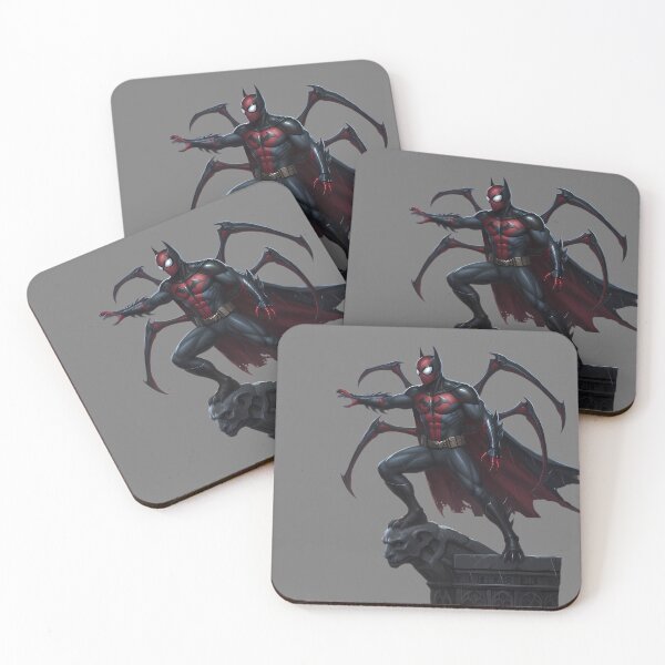 Item preview, Minimalist Hero Duo: Dark Knight and Spider Profile designed and sold by LoomisDreams.