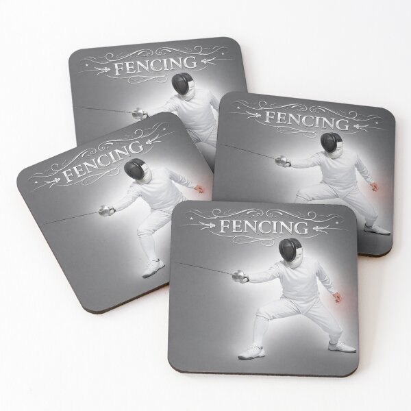 Item preview, Foil Fencer in En Garde Stance designed and sold by ChillCharmStudio.