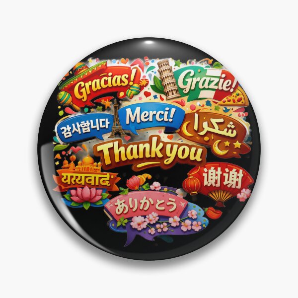 Item preview, Global Thank You - Multilingual Gratitude & World Landmarks Art designed and sold by Crown & Claw.