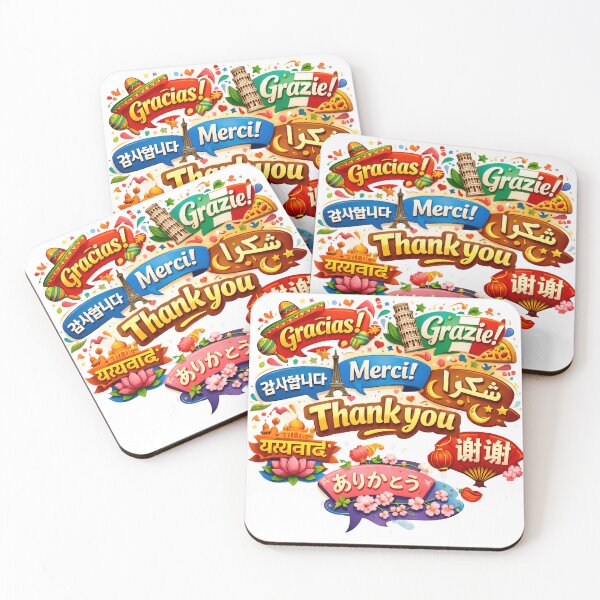 Item preview, Global Thank You - Multilingual Gratitude & World Landmarks Art designed and sold by Crown & Claw.