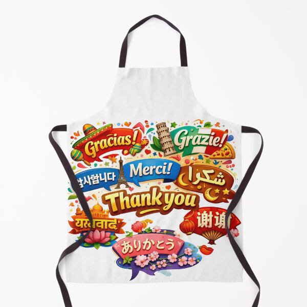 Item preview, Global Thank You - Multilingual Gratitude & World Landmarks Art designed and sold by Crown & Claw.