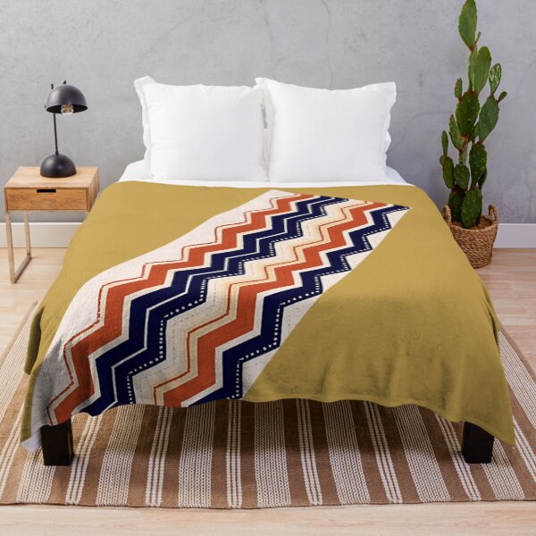 Item preview, Nature-Inspired Zigzag Waves – Seamless Fabric Print designed and sold by annenambiro.