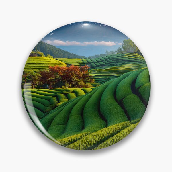 Item preview, Majestic Mount Fuji Over Green Terraced Fields designed and sold by Artessie.