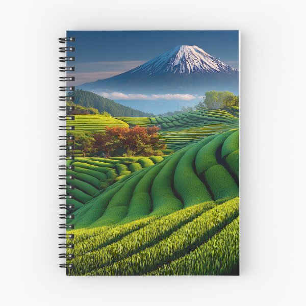 Item preview, Majestic Mount Fuji Over Green Terraced Fields designed and sold by Artessie.