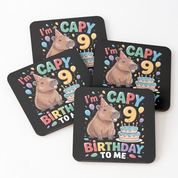 Item preview, I'm 9 Year Old Capy Birthday To Me 9th Birthday Capybara designed and sold by FadeOfThrone.