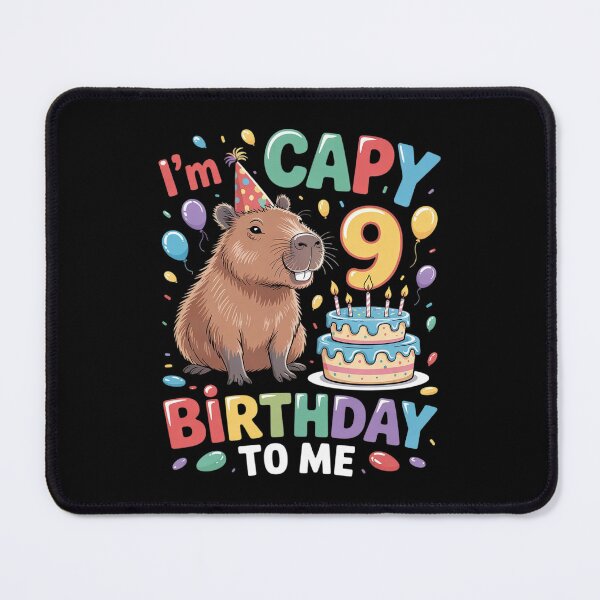 Item preview, I'm 9 Year Old Capy Birthday To Me 9th Birthday Capybara designed and sold by FadeOfThrone.