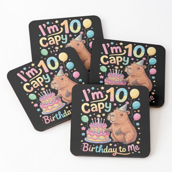Item preview, I'm 10 Year Old Capy Birthday To Me 10th Birthday Capybara1 designed and sold by FadeOfThrone.