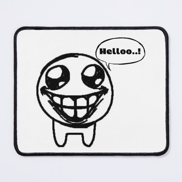 Item preview, Funny Hello Meme Face – Minimalist Black and White Cartoon Doodle designed and sold by Feminine Energy Studio .