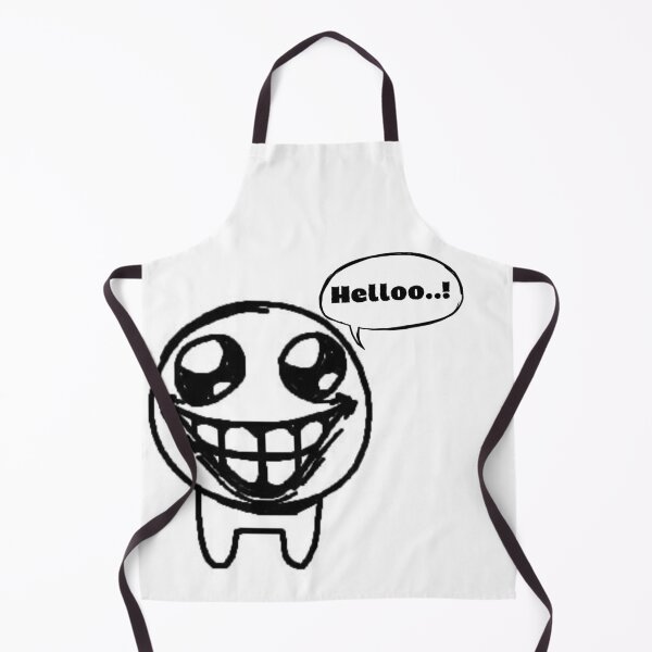 Item preview, Funny Hello Meme Face – Minimalist Black and White Cartoon Doodle designed and sold by Feminine Energy Studio .