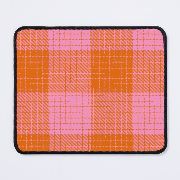Item preview, Orange and Pink Crosshatch Plaid Gingham Design designed and sold by PatternTitan.