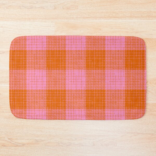 Item preview,  Orange and Pink Crosshatch Plaid Gingham Design  designed and sold by PatternTitan.