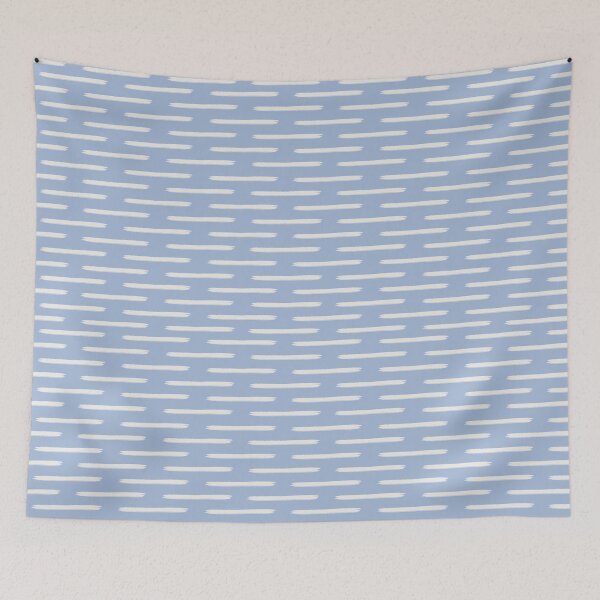 Item preview, Ivory Lines on Blue designed and sold by KSimpson838.