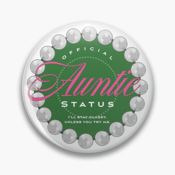 Item preview, Auntie Status (pink and green) designed and sold by Kipepeo Design Ltd..