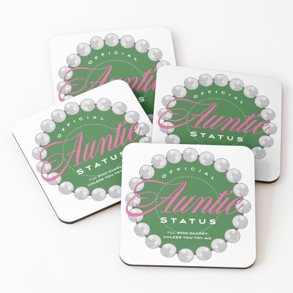 Item preview, Auntie Status (pink and green) designed and sold by Kipepeo Design Ltd..
