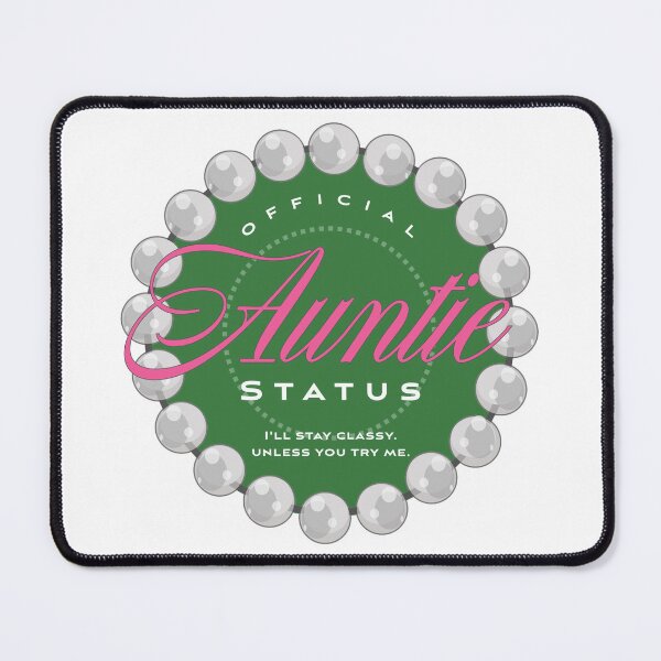 Item preview, Auntie Status (pink and green) designed and sold by Kipepeo Design Ltd..