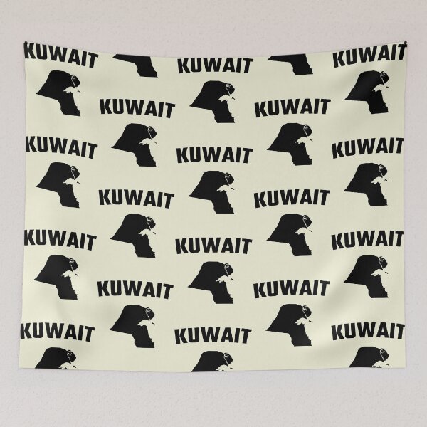 Item preview, Kuwait Map Silhouette - Proud Kuwaiti Heritage Minimalist Art designed and sold by mashmosh.