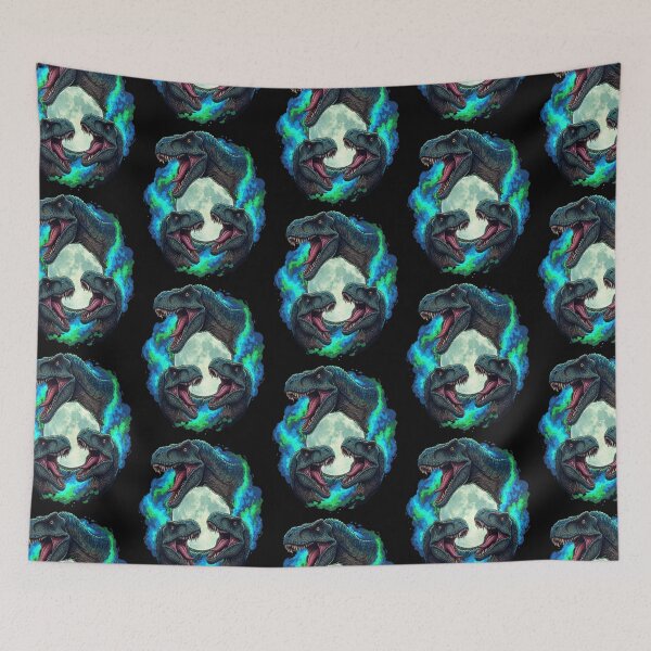 Item preview, Velociraptor Howling At The Moon Wildlife Dinosaur Lovers  designed and sold by FreeArt2.