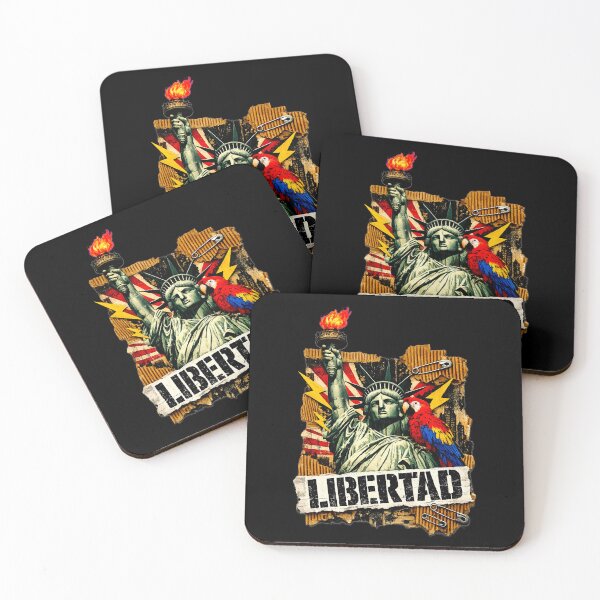 Item preview, Statue of Liberty and Venezuelan Macaw for Freedom designed and sold by GuacamayaFree7.
