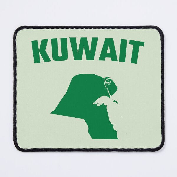 Item preview, Kuwait Map Outline - Green Pride Minimalist Design designed and sold by mashmosh.