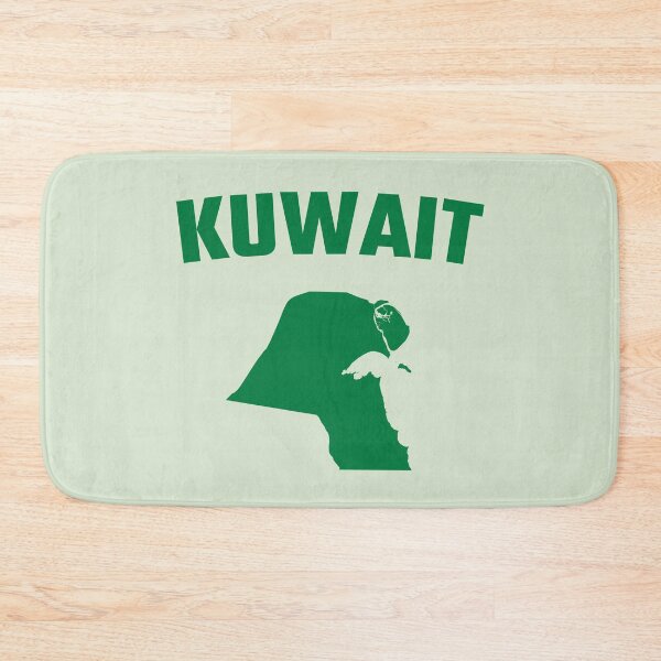 Item preview, Kuwait Map Outline - Green Pride Minimalist Design designed and sold by mashmosh.