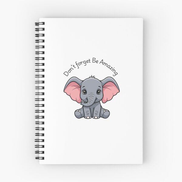 Item preview, Don’t Forget Be Amazing Elephant Sticker | Junk Journal designed and sold by Halb92.