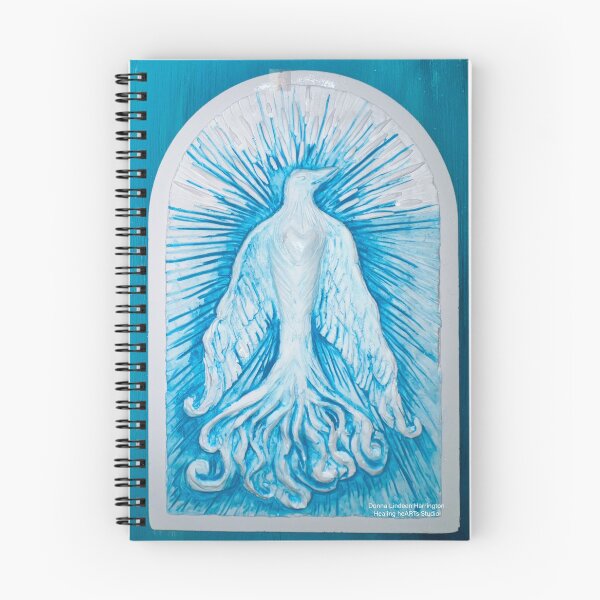 Item preview, ‘Phoenix of Light’ in Blue. By Donna Lindeen Harrington, of Healing heARTs Studio designed and sold by LabyrinthsbyDLH.