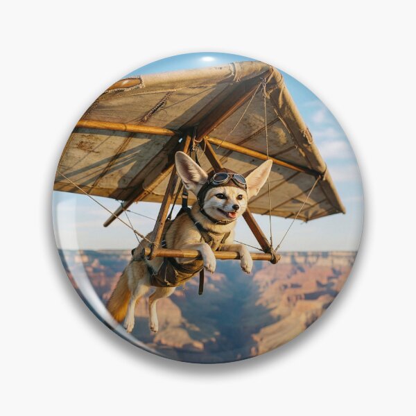 Item preview, Fennec Fox Hang Glides Over the Grand Canyon designed and sold by Tridentulus.